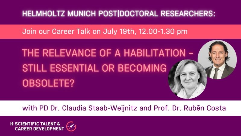 Feedback Career Talk: The relevance of a Habilitation